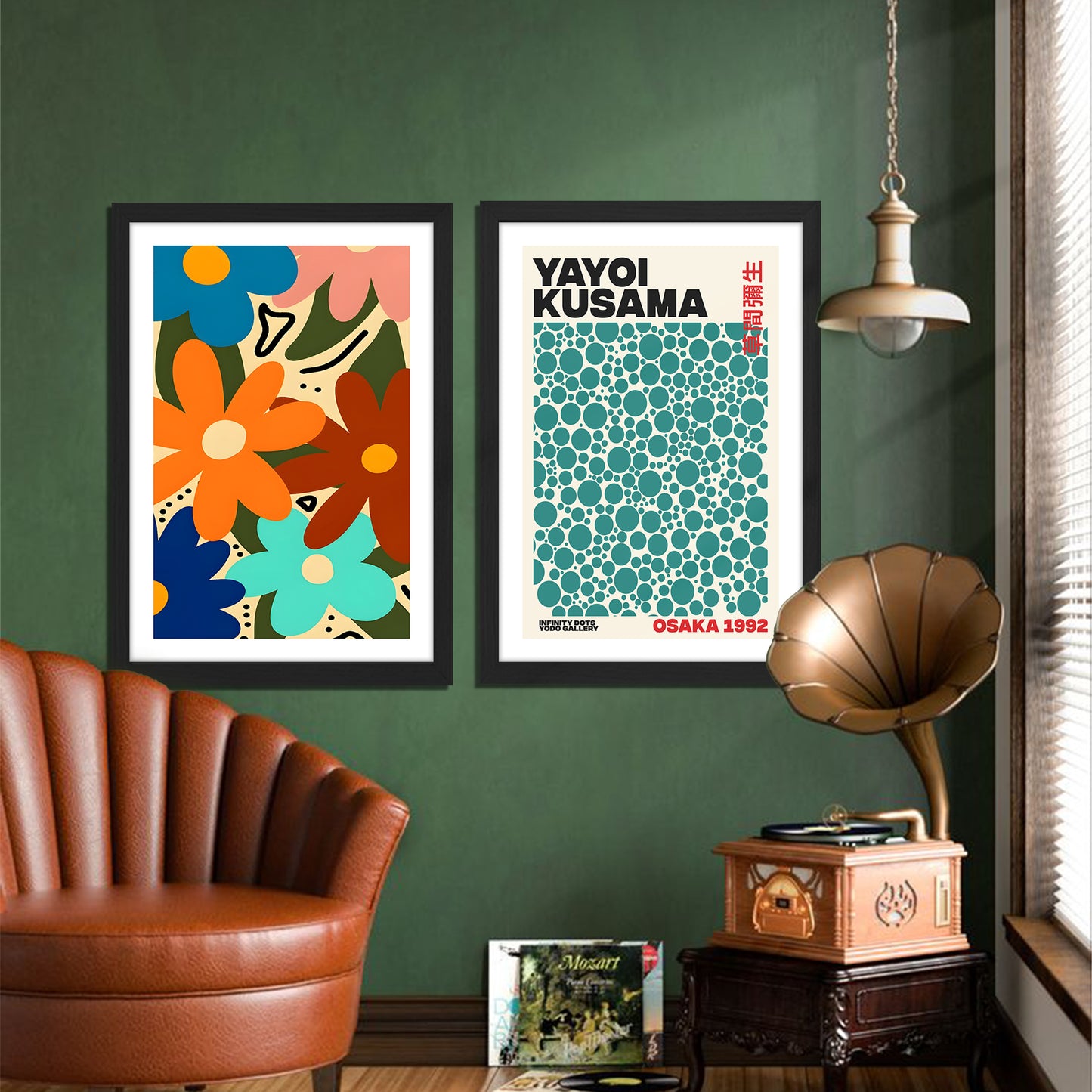 Yayoi Kusama & Floral Modern Art Set