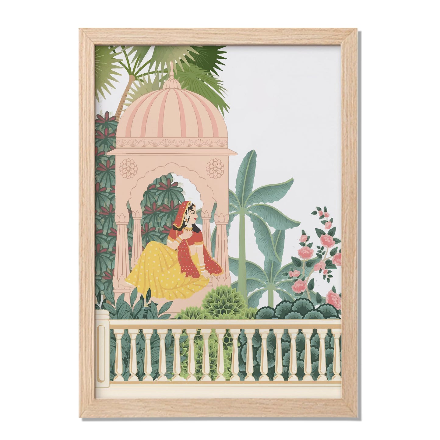 Indian Royal Garden Wall Frame