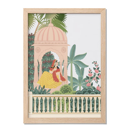 Indian Royal Garden Wall Frame