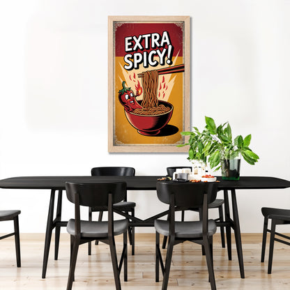 Extra Spicy Noodles Wall Frame