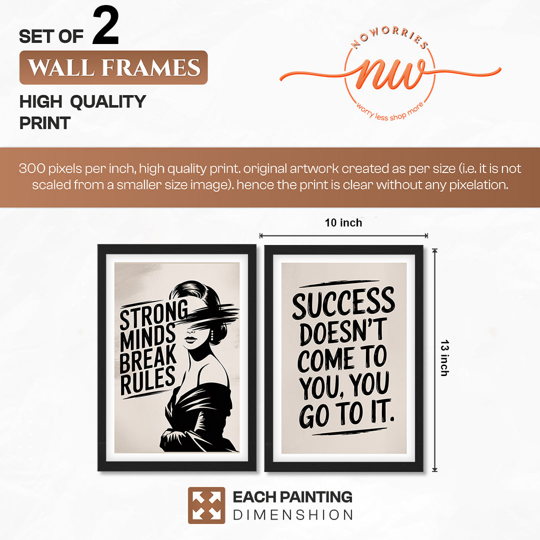 Just Be You Positive Vibes Wall Art Set of 2