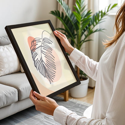 Minimalist Palm Leaf Wall Frame