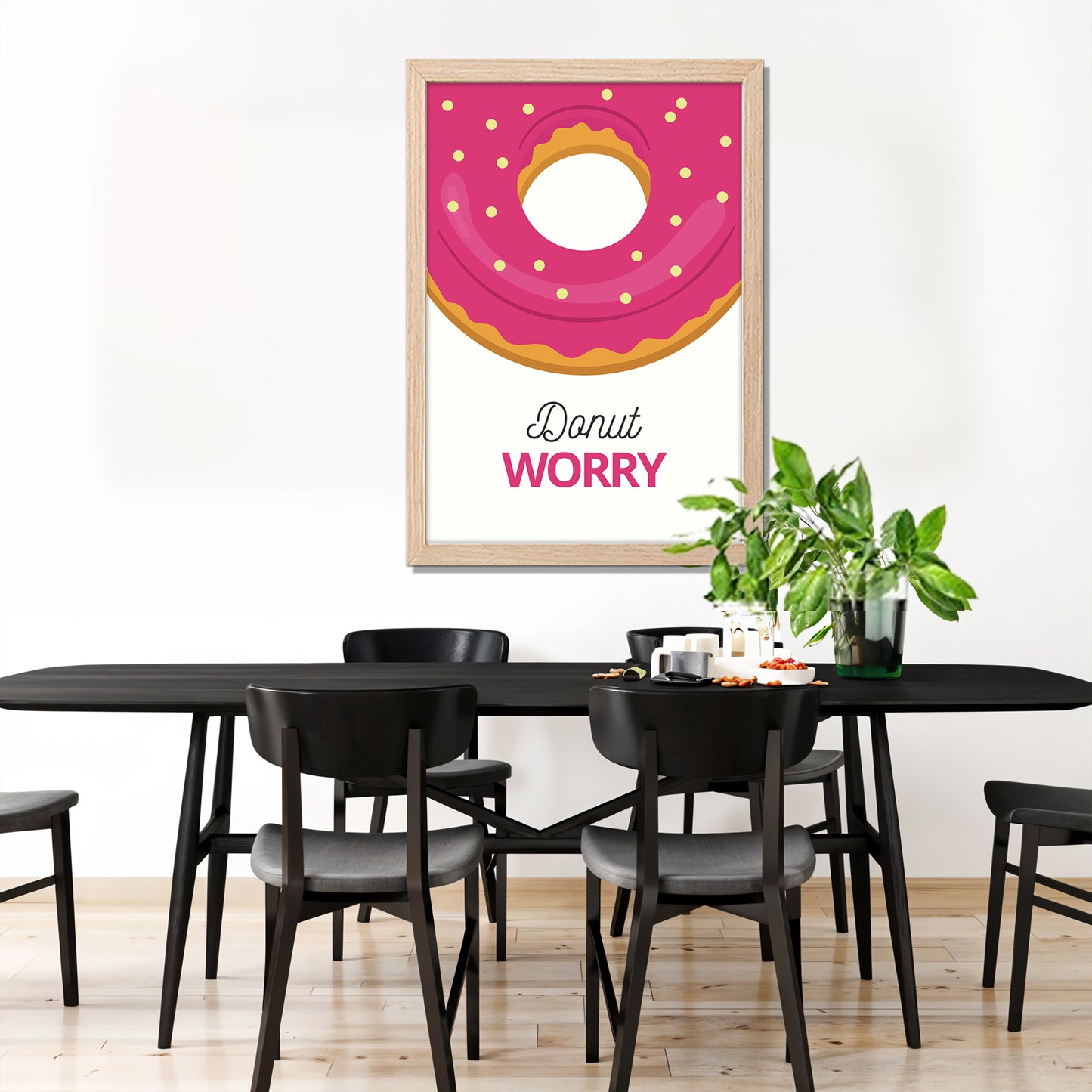 Donut Smile Wall Frame