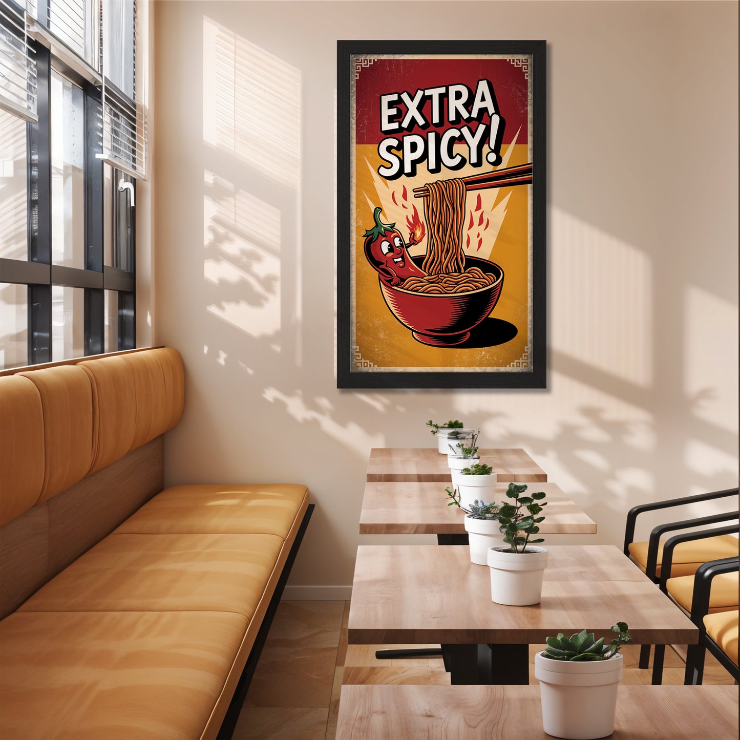 Extra Spicy Noodles Wall Frame