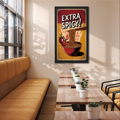 Extra Spicy Noodles Wall Frame