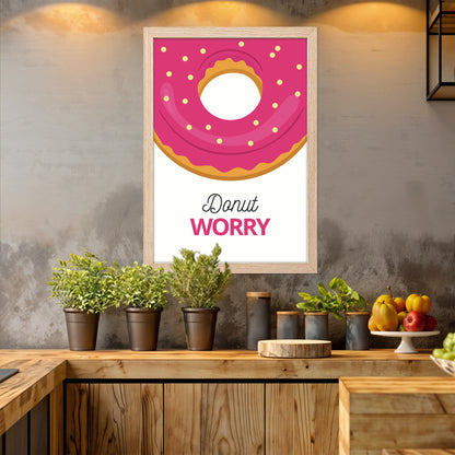 Donut Smile Wall Frame