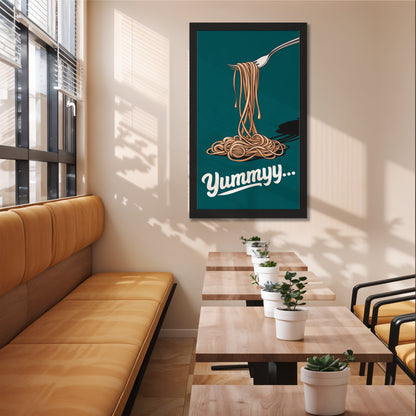 Yummy Spaghetti Wall Frame
