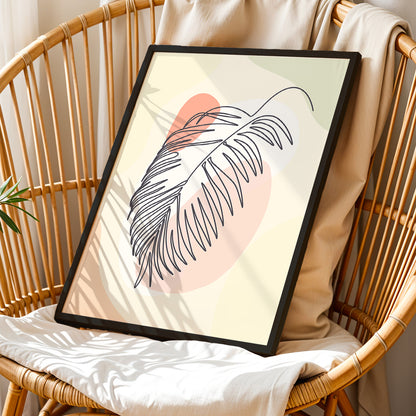 Minimalist Palm Leaf Wall Frame