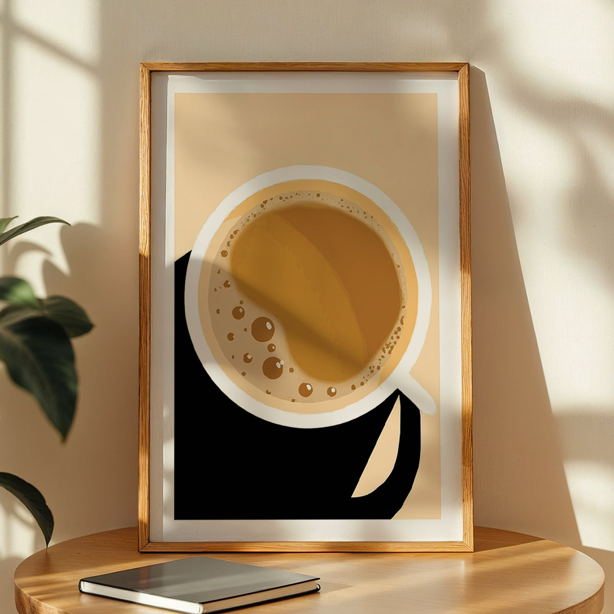 Minimalist Coffee Cup Wall Art Frame