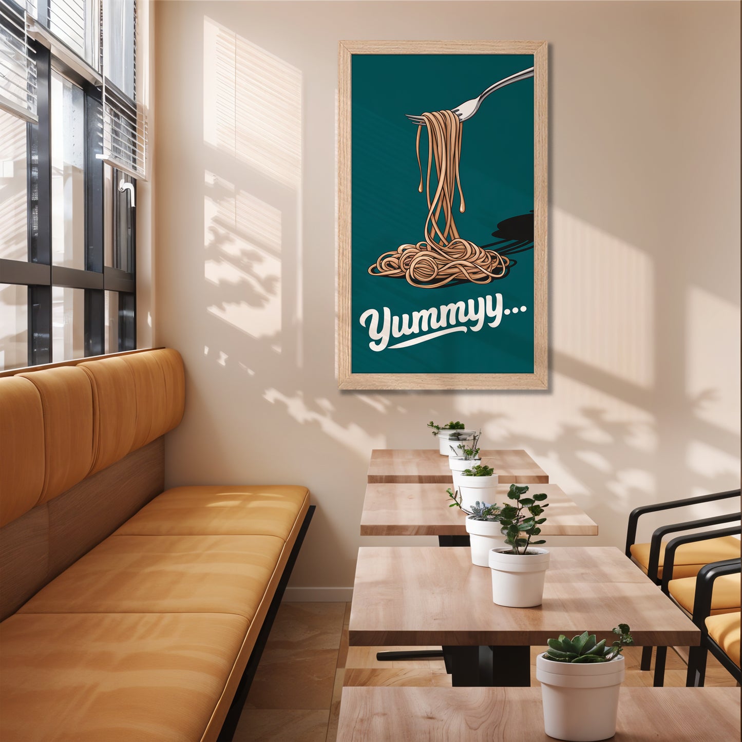 Yummy Spaghetti Wall Frame