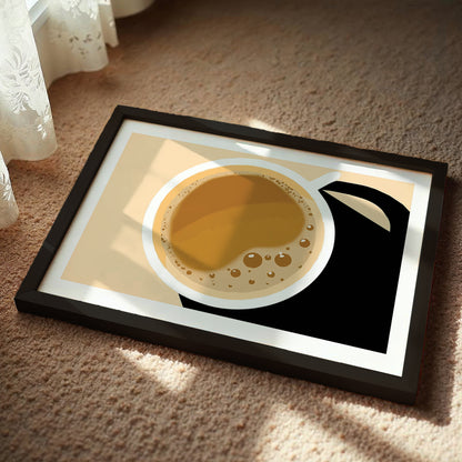 Minimalist Coffee Cup Wall Art Frame