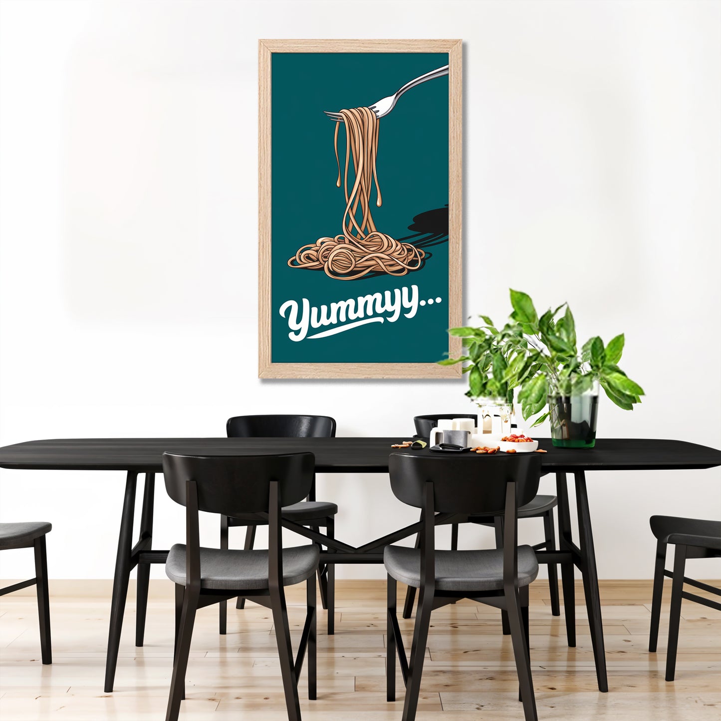 Yummy Spaghetti Wall Frame