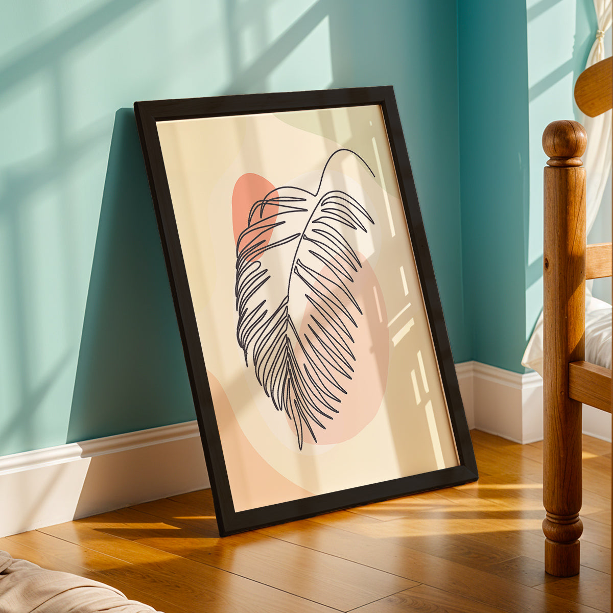Minimalist Palm Leaf Wall Frame