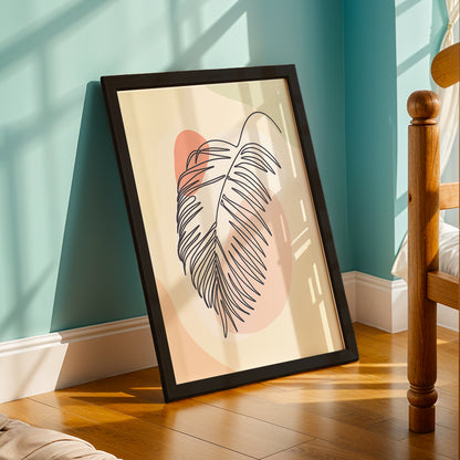 Minimalist Palm Leaf Wall Frame