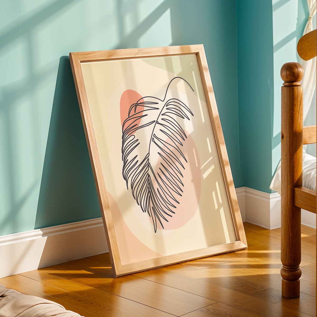 Minimalist Palm Leaf Wall Frame