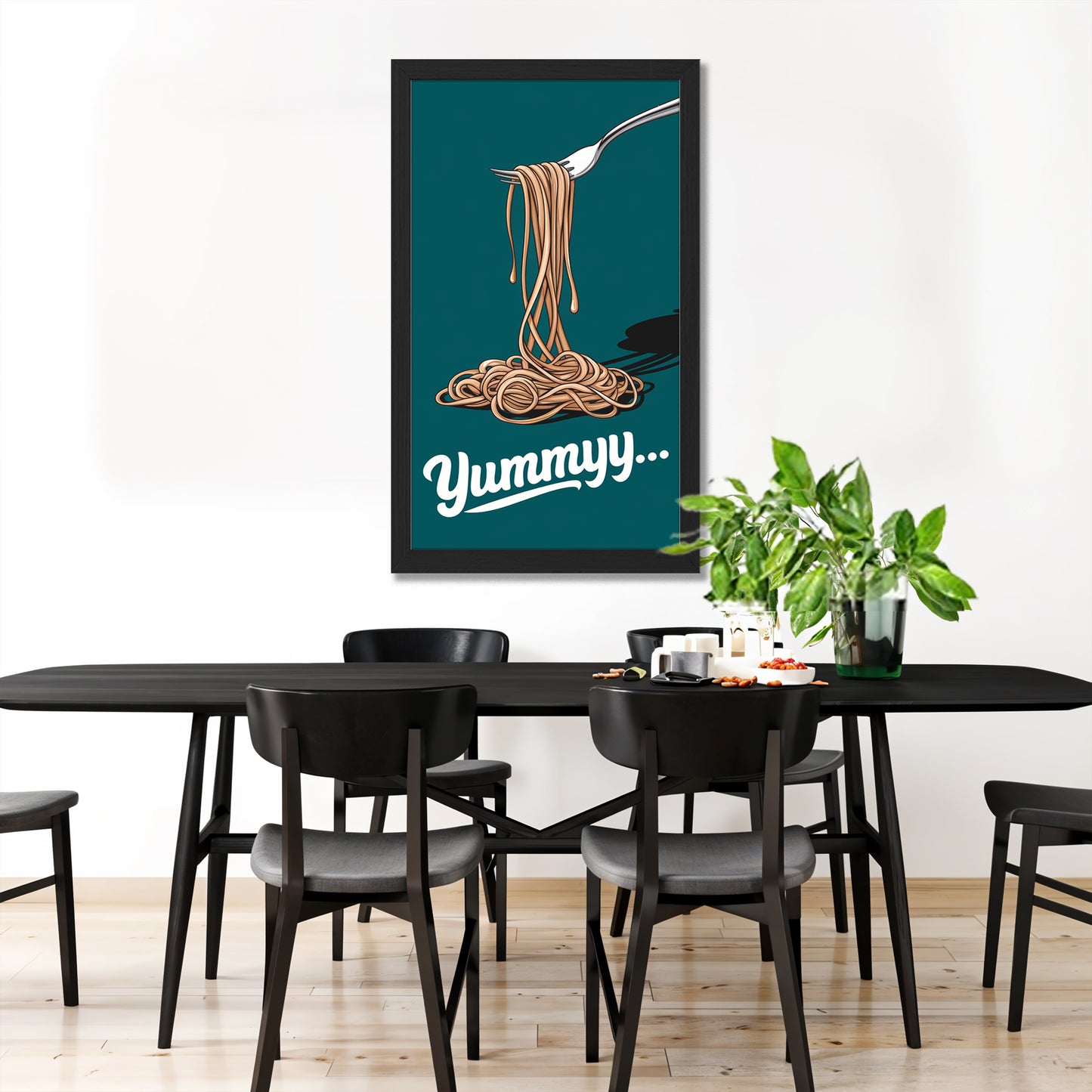 Yummy Spaghetti Wall Frame