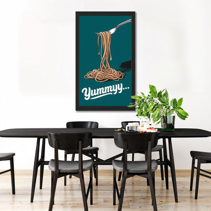 Yummy Spaghetti Wall Frame