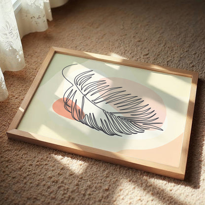 Minimalist Palm Leaf Wall Frame