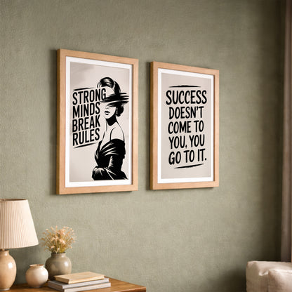 Just Be You Positive Vibes Wall Art Set of 2