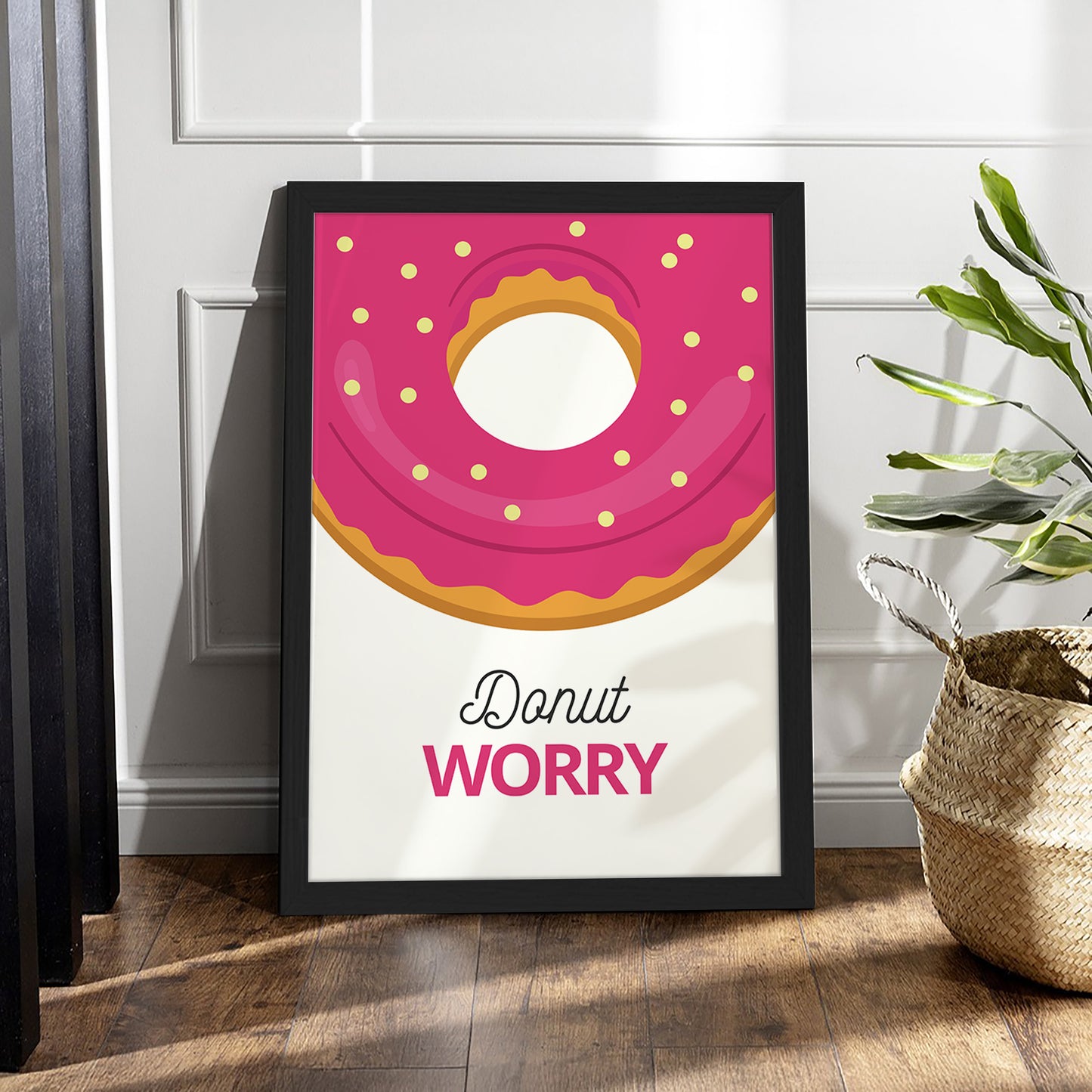 Donut Smile Wall Frame