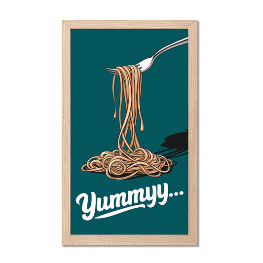 Yummy Spaghetti Wall Frame