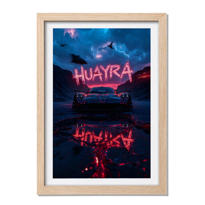 Huayra Neon Storm Wall Frame