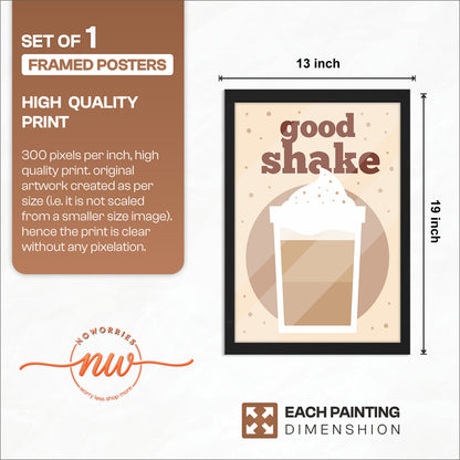 Creamy Shake Wall Frame