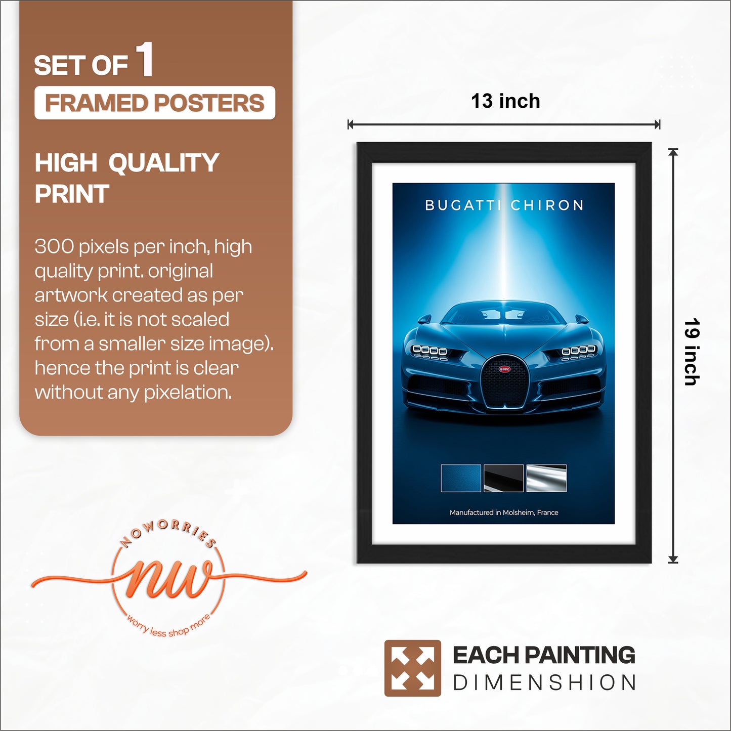 Bugatti Chiron Wall Frame