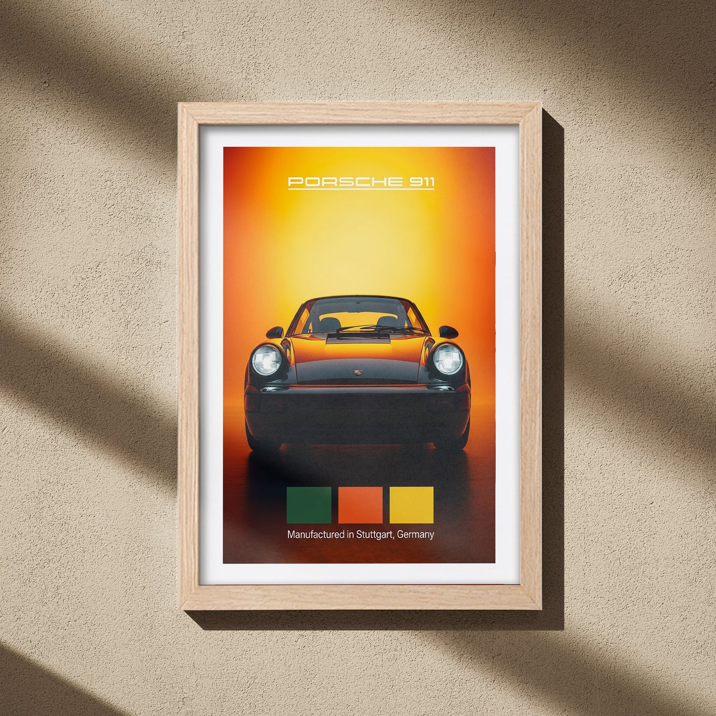 Porche 911 Car Wall Frame