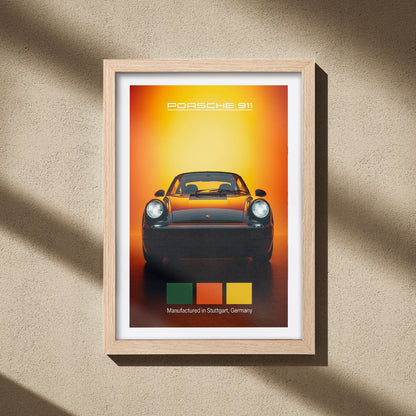 Porche 911 Car Wall Frame