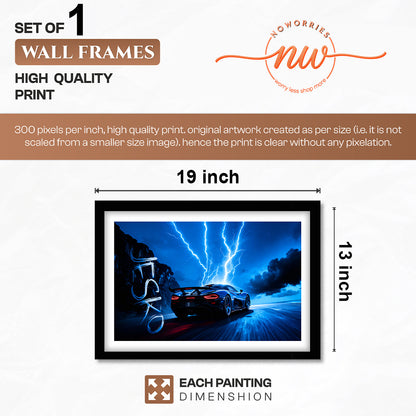 Jesko Hypercar Night Run Wall Decor