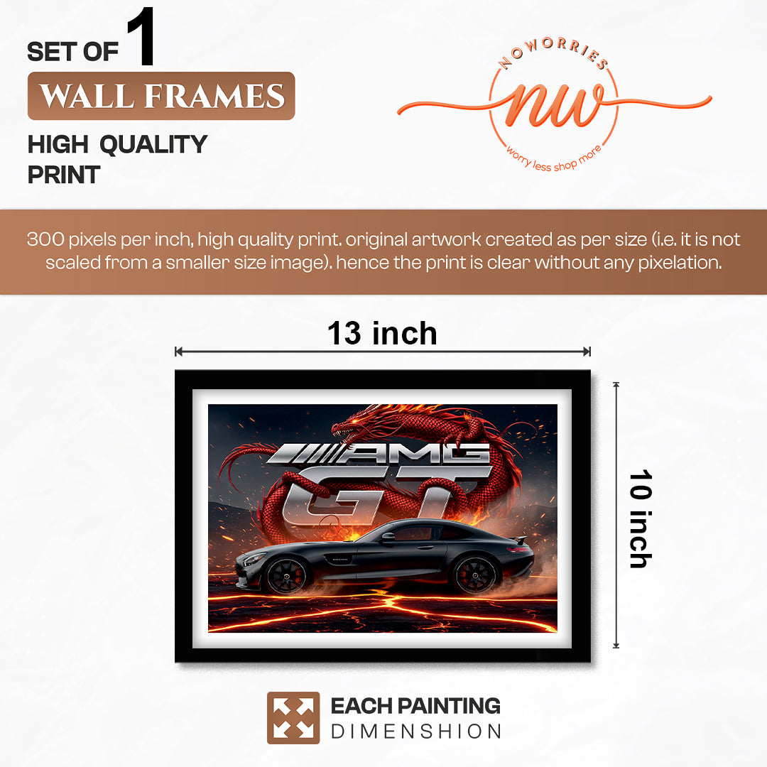 Mercedes-AMG GT Lava Beast Wall Art