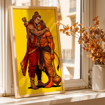 Ram Hanuman Blessings Frame