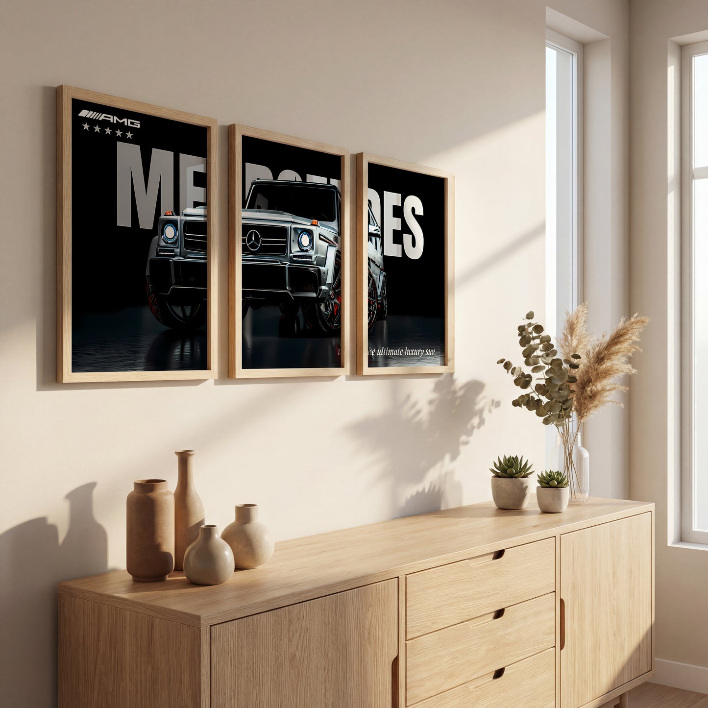 Luxury G-Class Art Wall Frame Set of 3