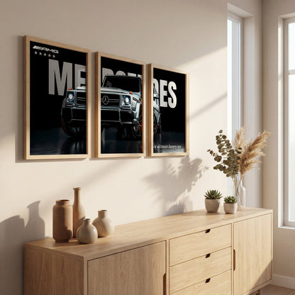 Luxury G-Class Art Wall Frame Set of 3