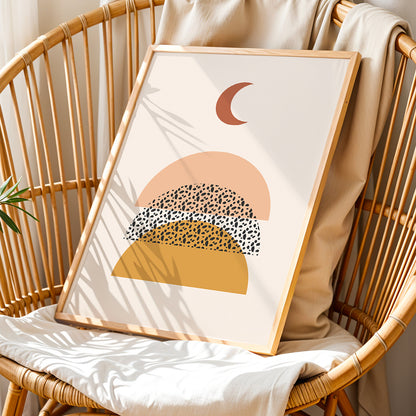 Terrazzo Boho Abstract Print