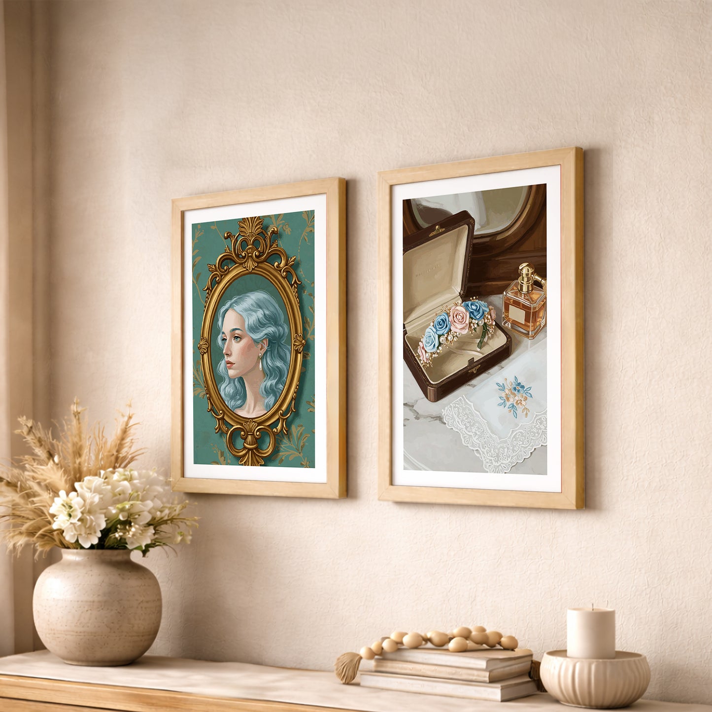 Vintage Elegance Wall Art Set
