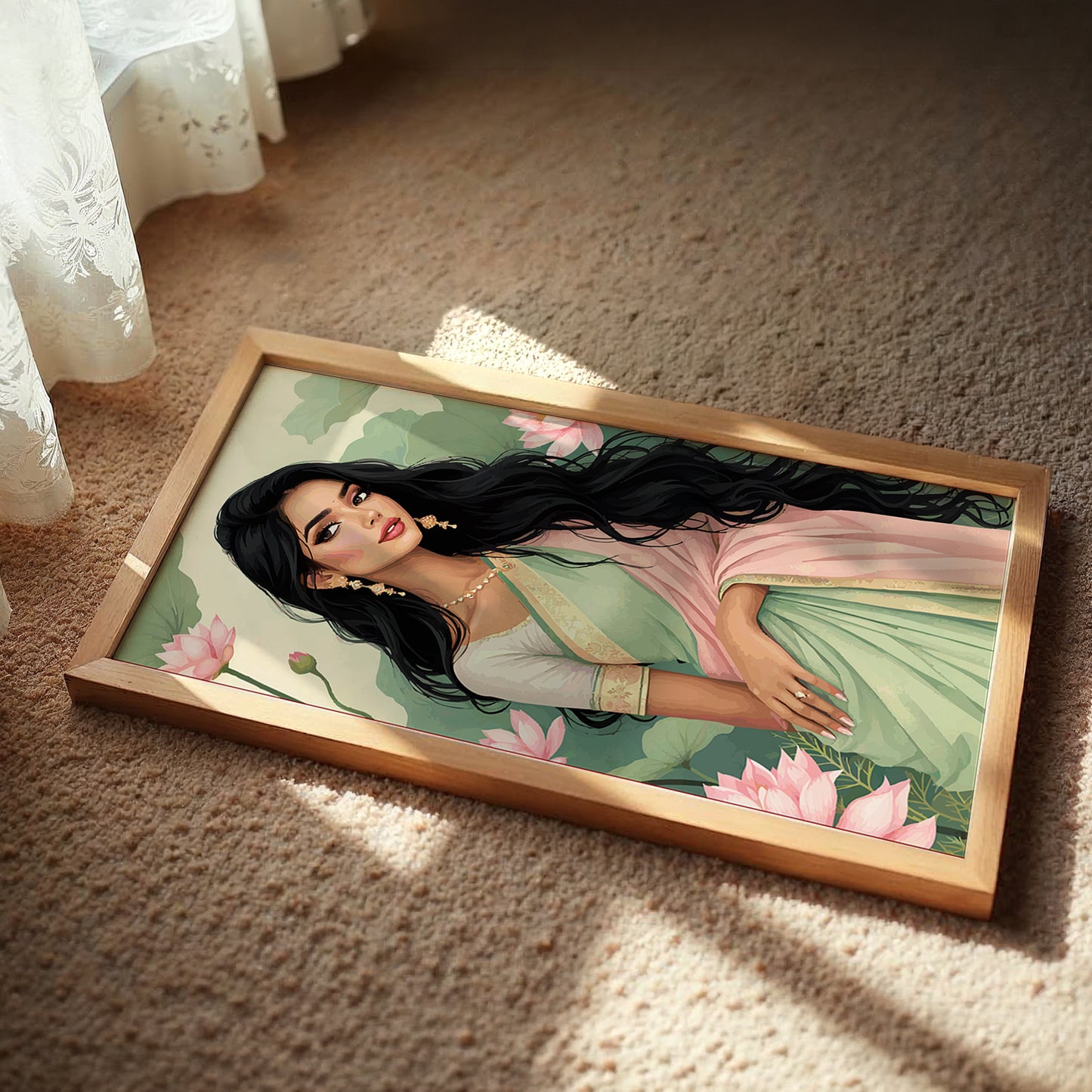 Lotus Beauty Portrait Frame