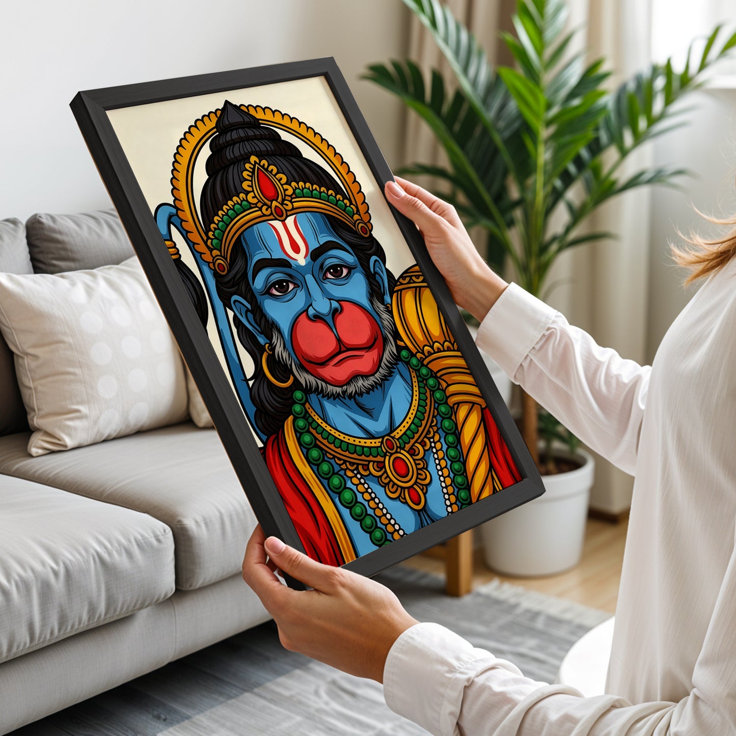 Divine Hanuman Portrait Frame