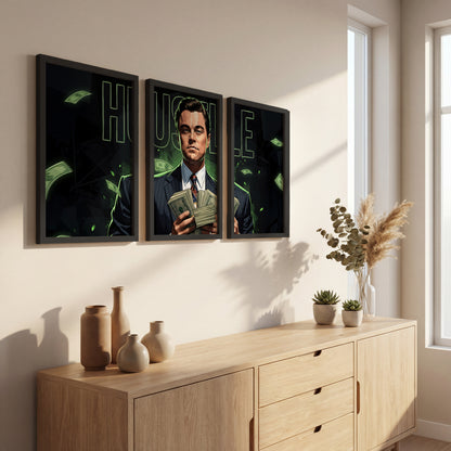 Hustle Mindset Wall Art Set of 3