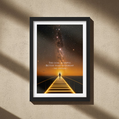 The Goal Is Simple Motivational Poster