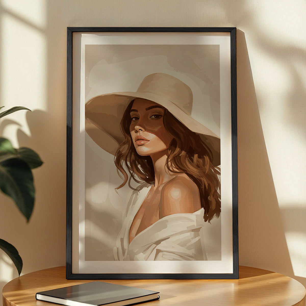 Elegant Lady Portrait Wall Art Poster