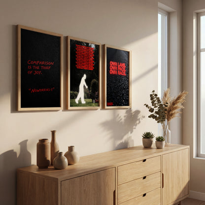 Motivational Quote Wall Art Set of 3