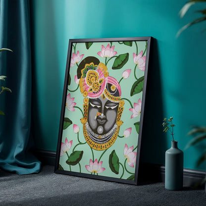 Krishna Lotus Art