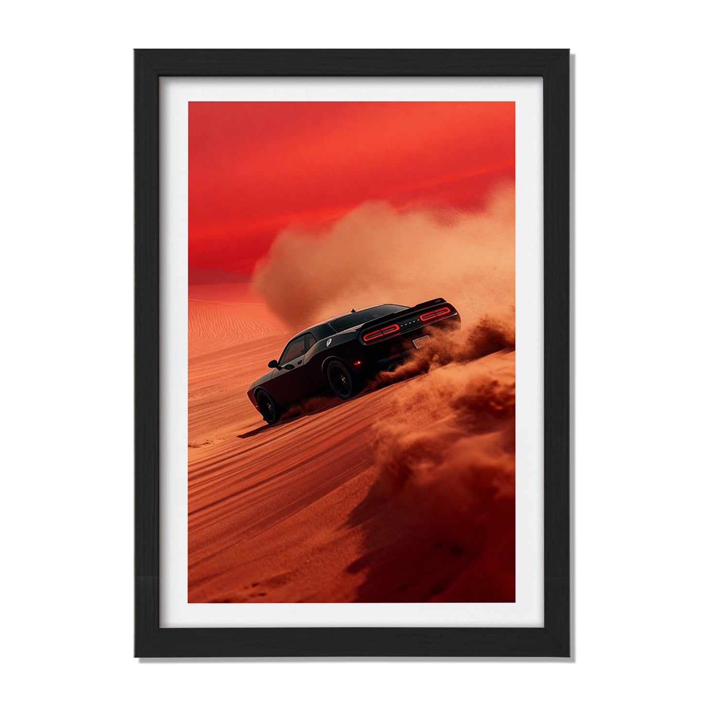 Dodge Challenger Desert Drift Wall Frame