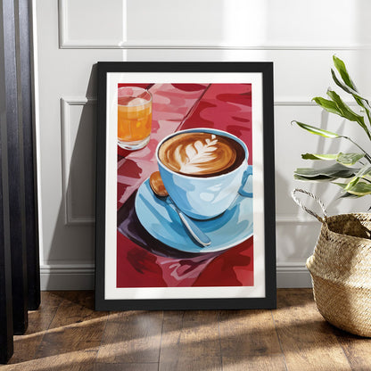 Morning Coffee Art Framed Poster Set of 1