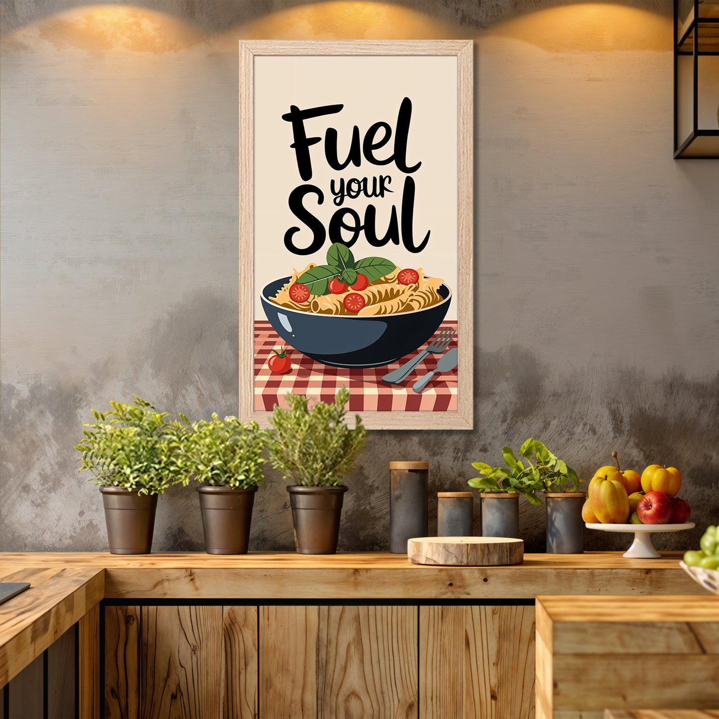 Fuel Your Soul Pasta Art