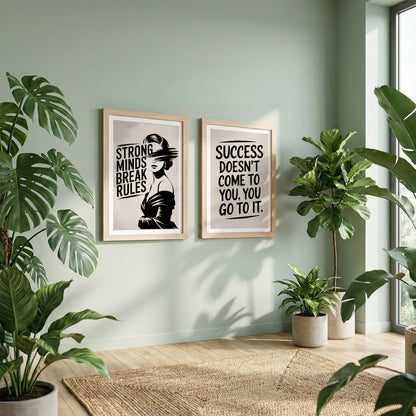 Just Be You Positive Vibes Wall Art Set of 2