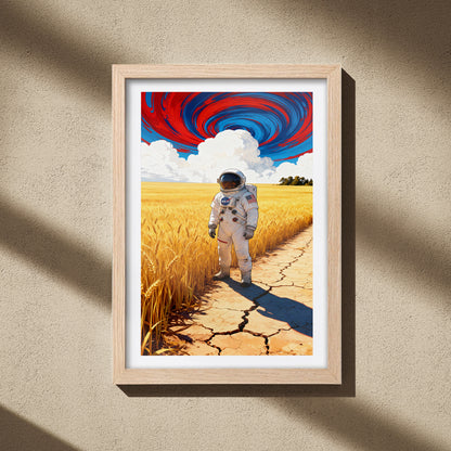 Astronaut Adventure in Field Frame