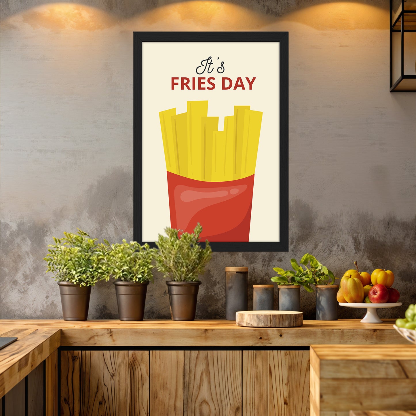 Fries Day Wall Frame